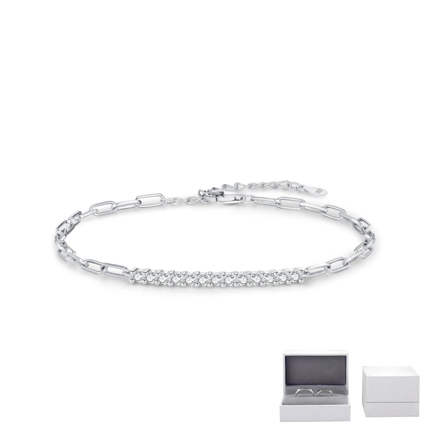 Pulseira em Moissanite - Virena Axis