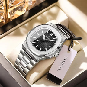 Relógio Luxo - Marsiak Silver Elite