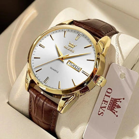 Relógio Elegante em Couro - Marsiak Executive