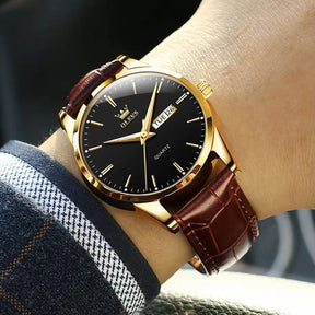 Relógio Elegante em Couro - Marsiak Executive