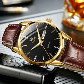 Relógio Elegante em Couro - Marsiak Executive
