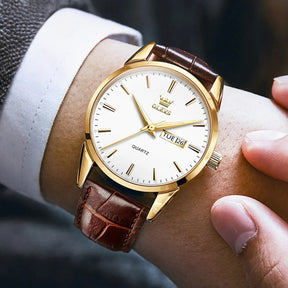 Relógio Elegante em Couro - Marsiak Executive