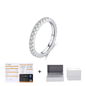 Anel Aparador em Moissanite - Virena Haloir