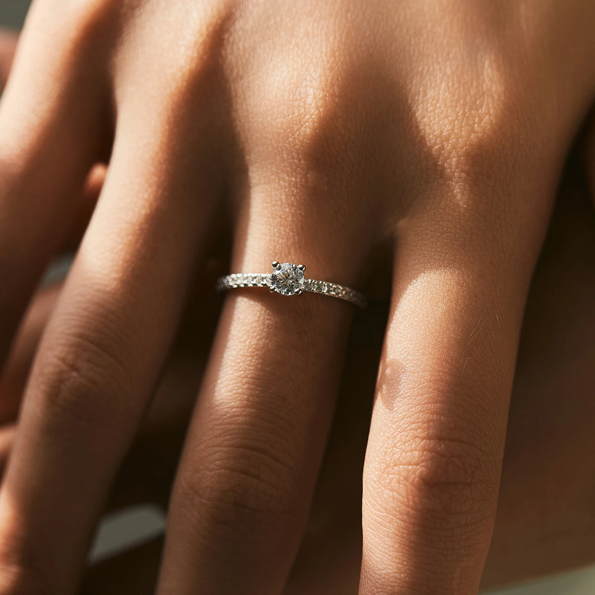 Anel Solitário em Moissanite - Virena Bellezza