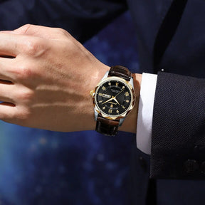 Relógio Elegante em Couro  - Marsiak Prime