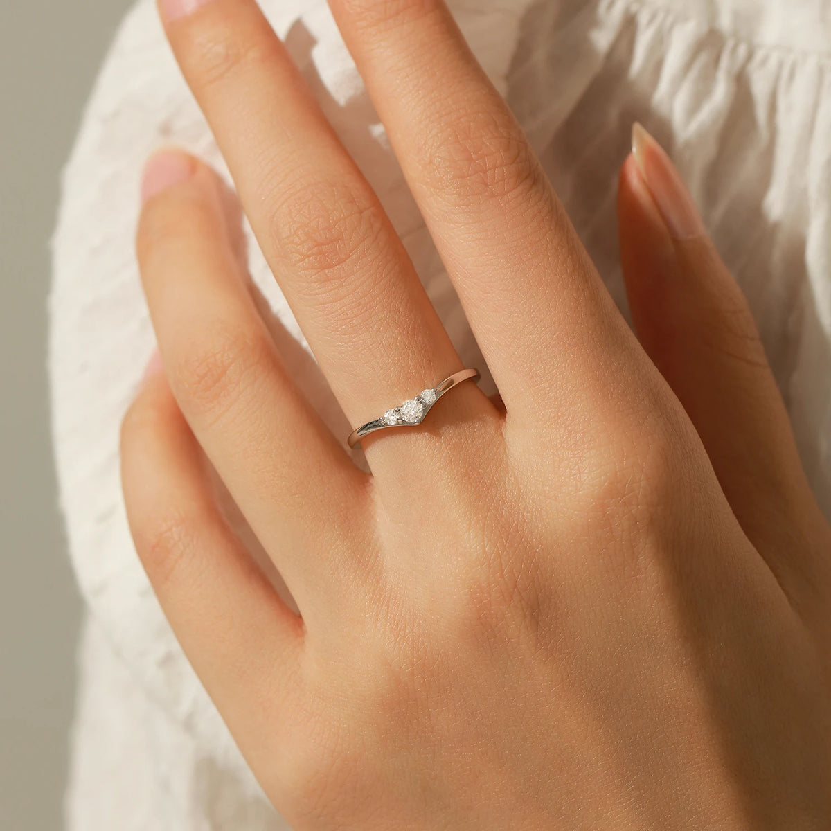 Anel em Moissanite - Virena Vesper