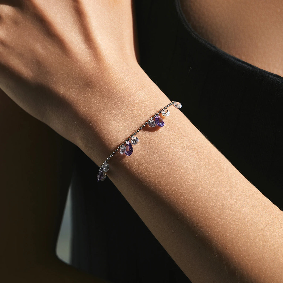 Pulseira em Prata 925 - Marsiak Ametista