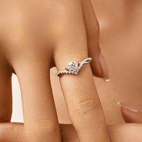 Anel em Moissanite - Virena Crownlight