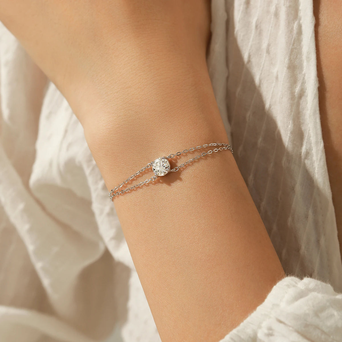 Pulseira em Moissanite - Virena Opulence