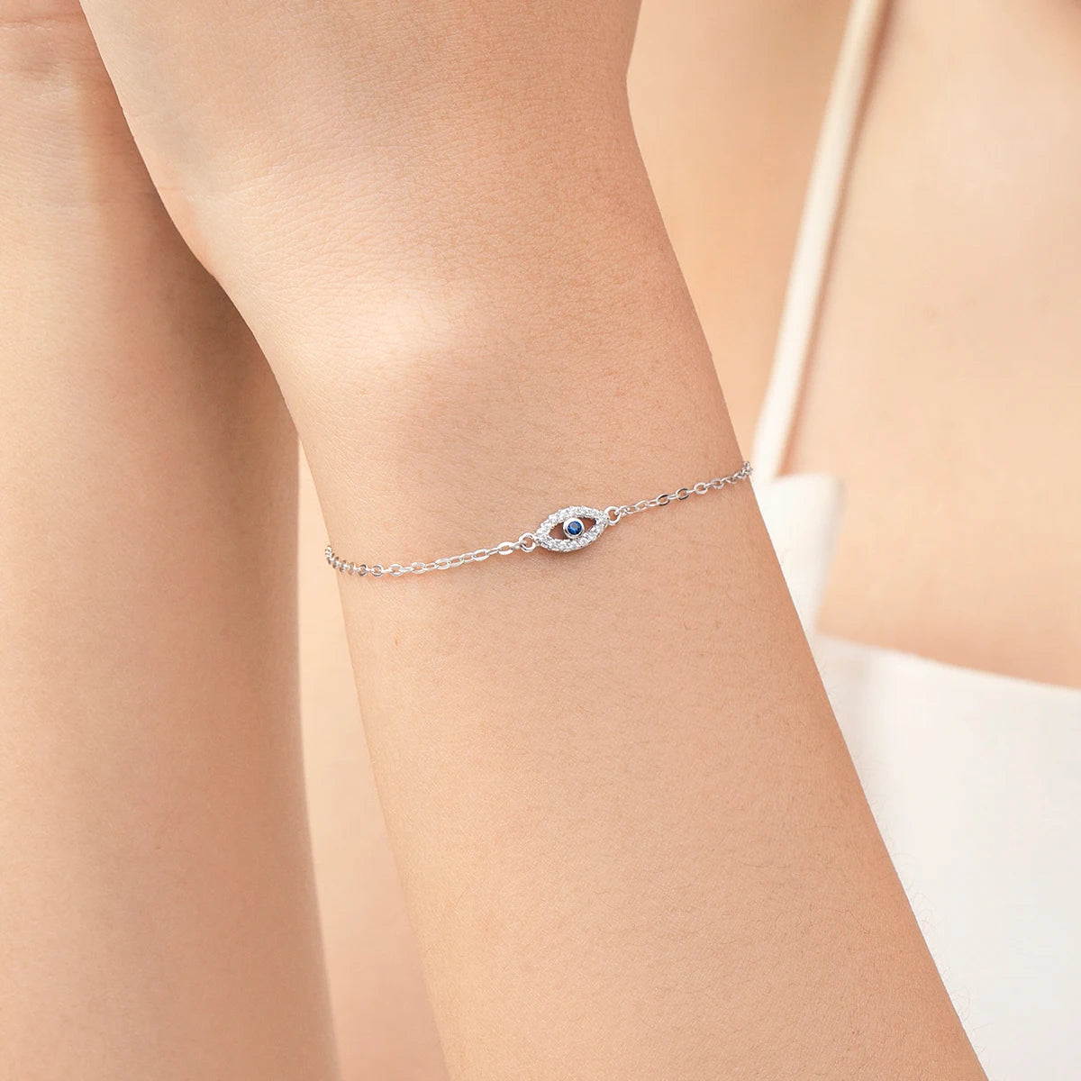 Pulseira em Prata 925 - Virena Olho Grego