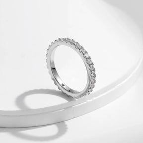 Anel Aparador em Moissanite - Virena Haloir
