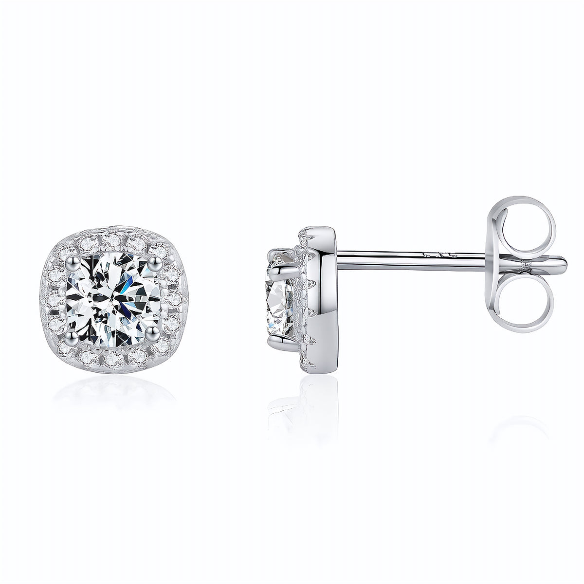 Brinco Ponto de Luz em Moissanite – Virena Eclaire