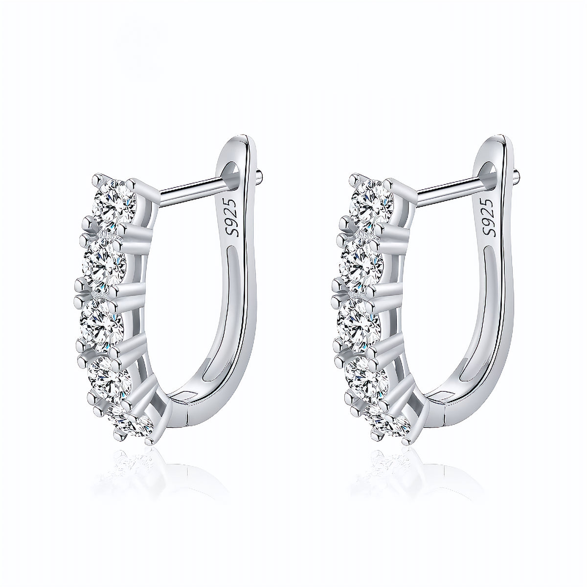 Brinco Argola em Moissanite – Virena Bellor
