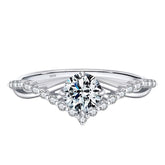 Anel em Moissanite - Virena Crownlight