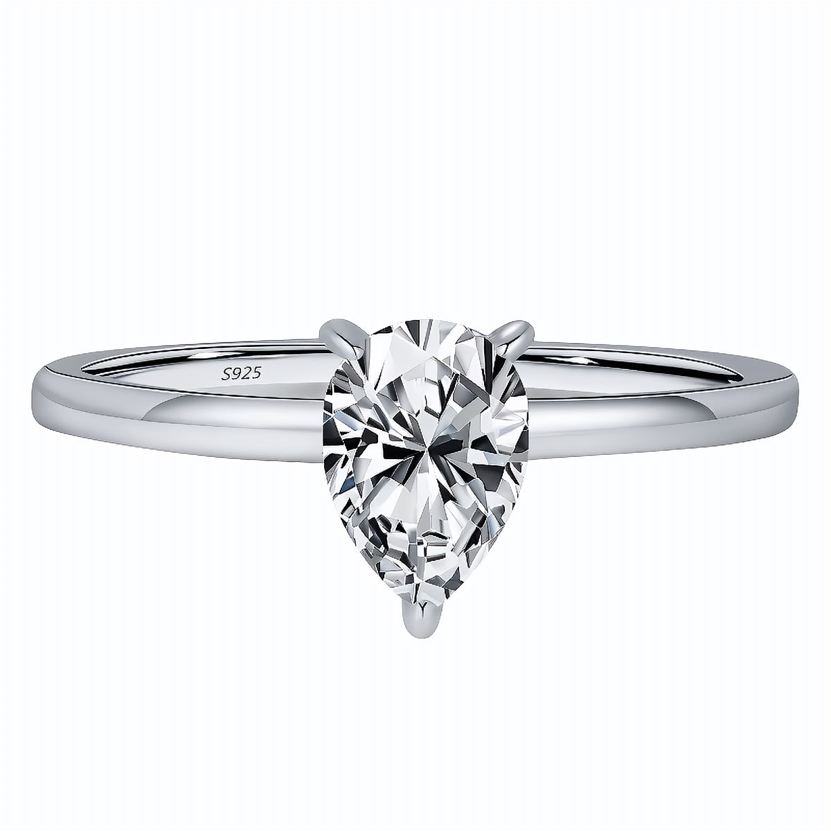 Anel Solitário em Moissanite - Virena Larmes