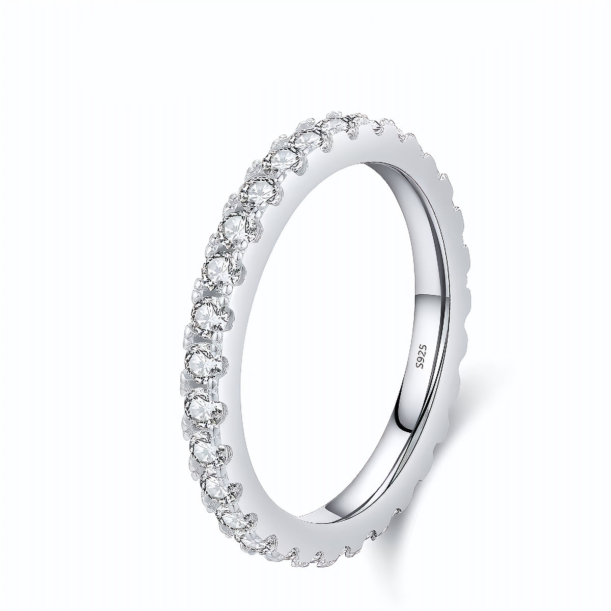 Anel Aparador em Moissanite - Virena Haloir