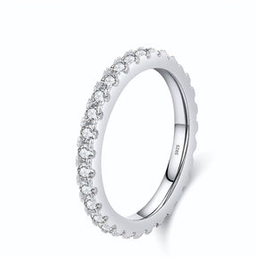Anel Aparador em Moissanite - Virena Haloir