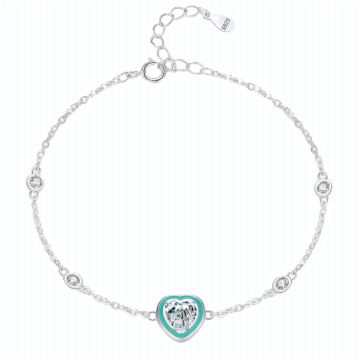 Pulseira em Prata 925 - Virena Encanto do Coração