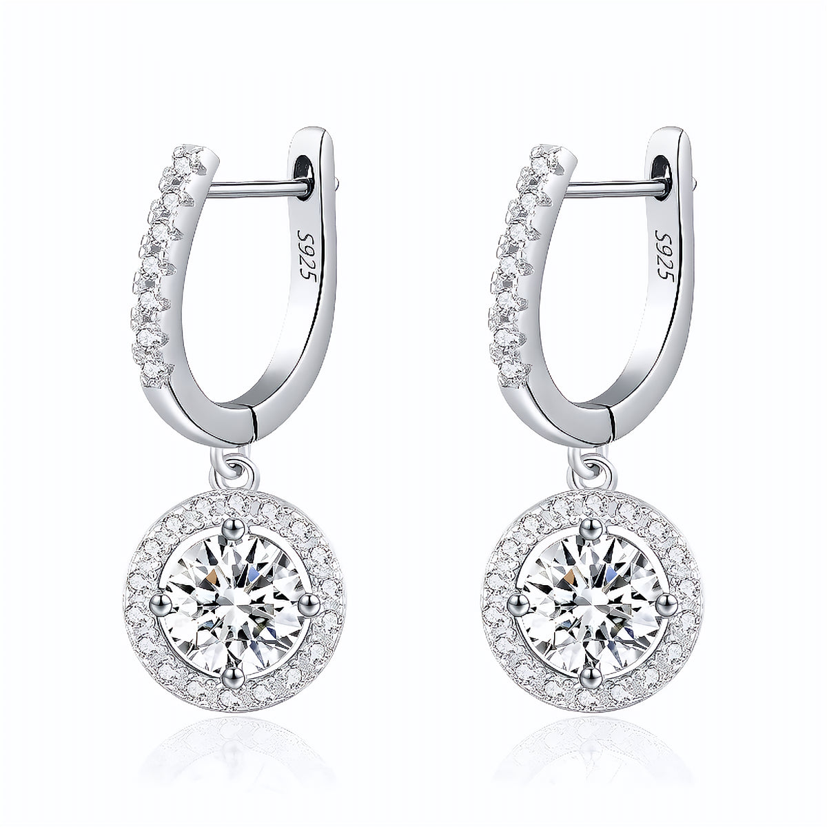 Brinco Argola em Moissanite – Virena Solis