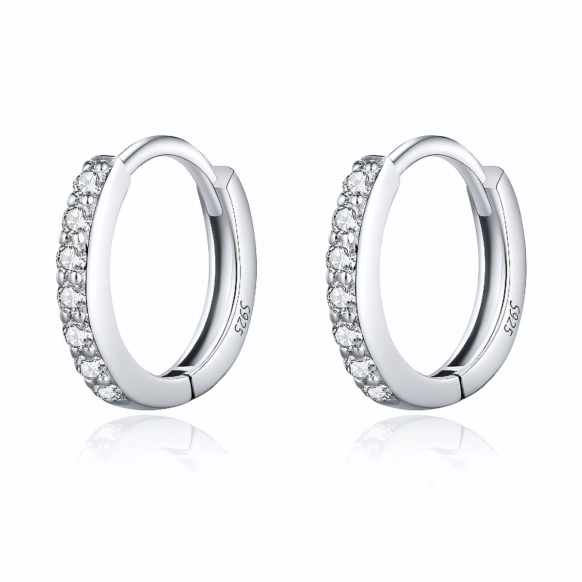 Brinco Argola em Moissanite – Virena Elorian