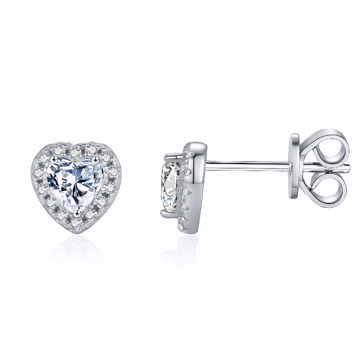 Brinco Ponto de Luz em Moissanite – Virena Amélie