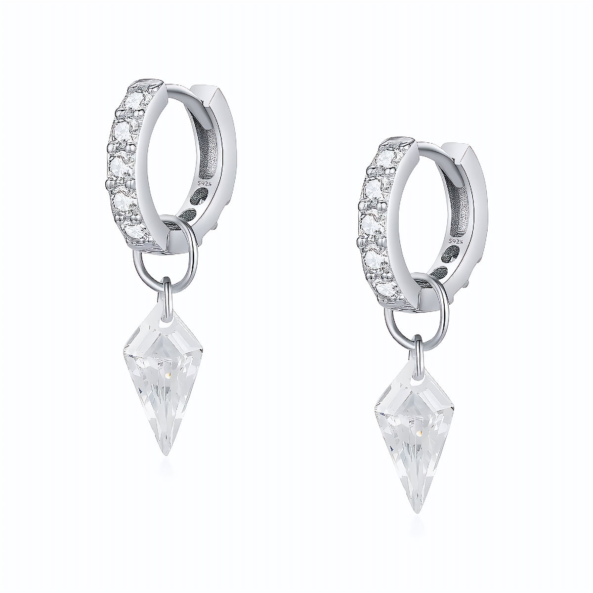 Brinco Argola em Prata 925 - Virena Prism