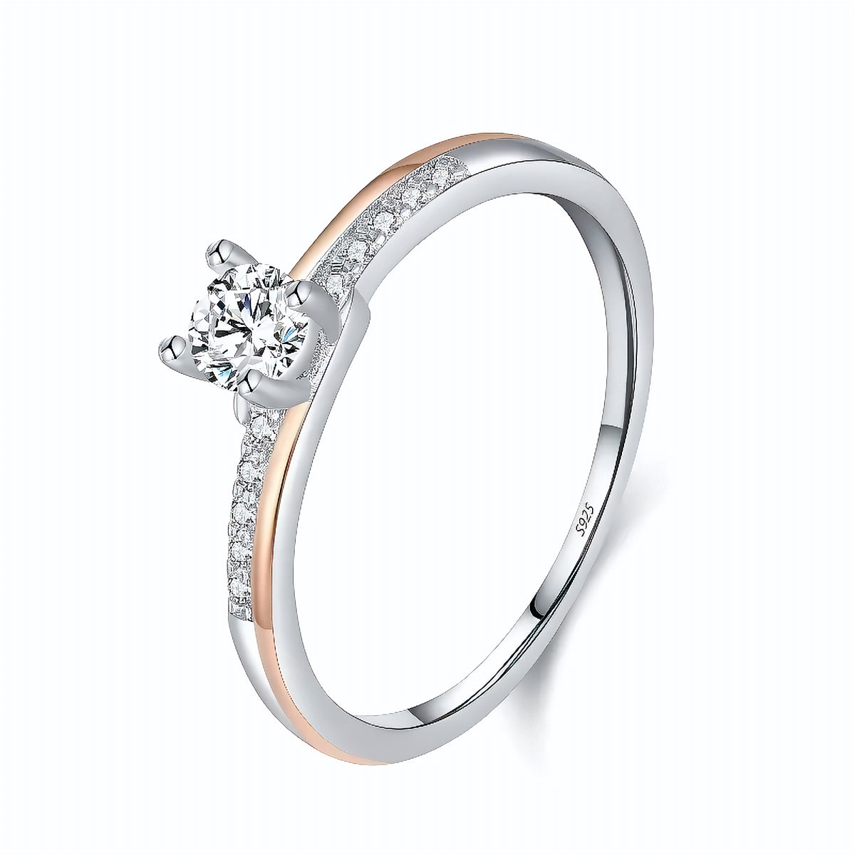 Anel em Prata 925 - Virena Aurora Rose